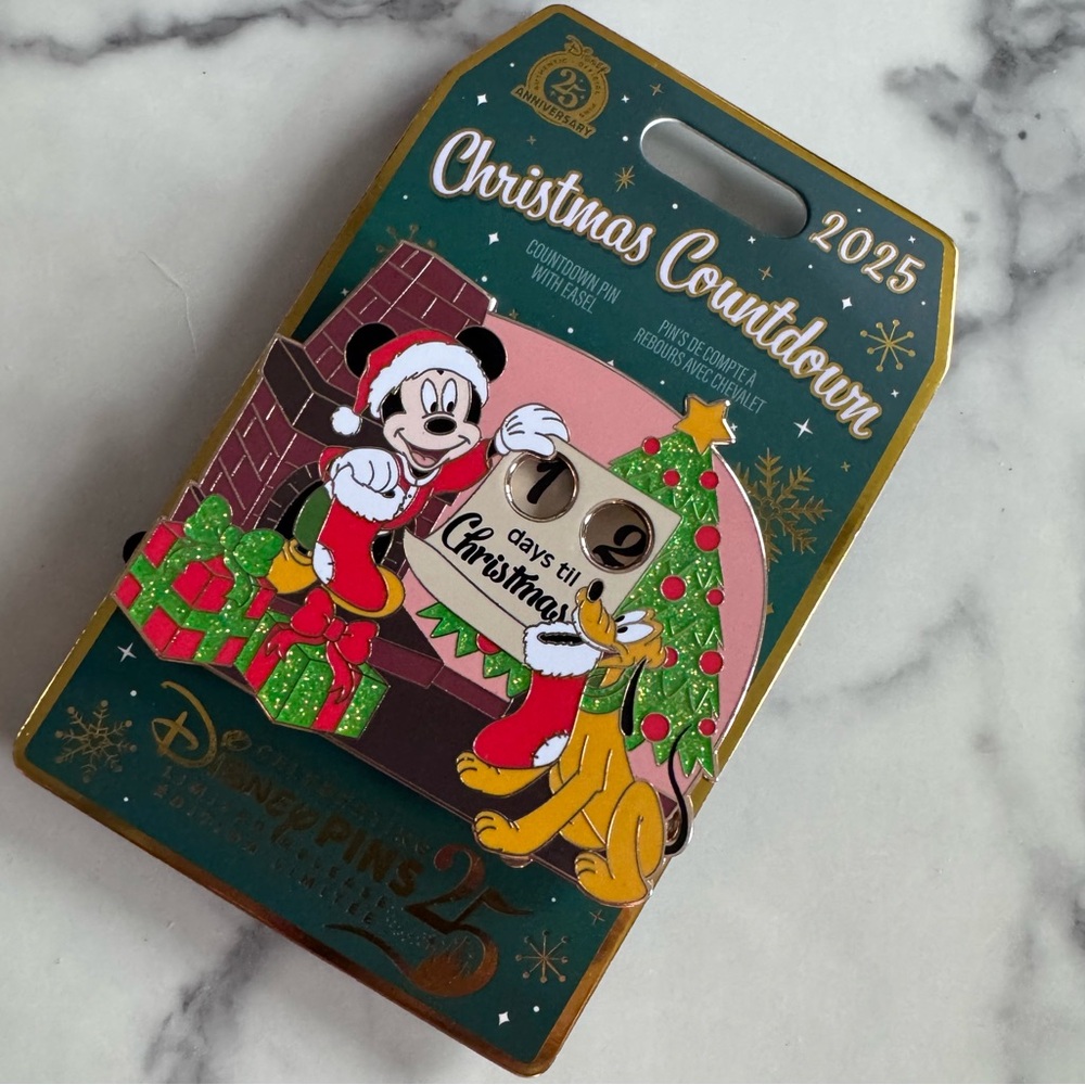 Disney 2025 Countdown to Christmas Pin